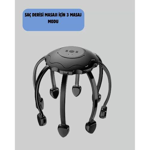 Elektrikli Saç Derisi Masaj Aleti Çok Noktalı 8 Kollu Titreşimli Masaj