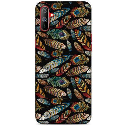 Oppo Realme C3 Kılıf Desenli Özel Seri Tüyler (28) Arka Kapak