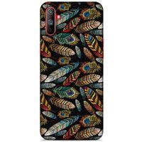 Oppo Realme C3 Kılıf Desenli Özel Seri Tüyler (28) Arka Kapak