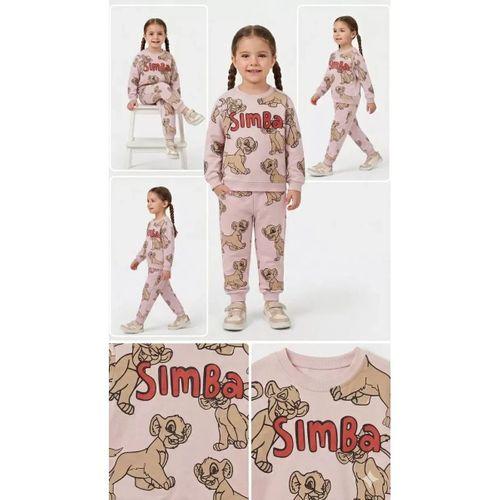 2-5 Yaş Aslan Baskılı Penye Çocuk Takımı