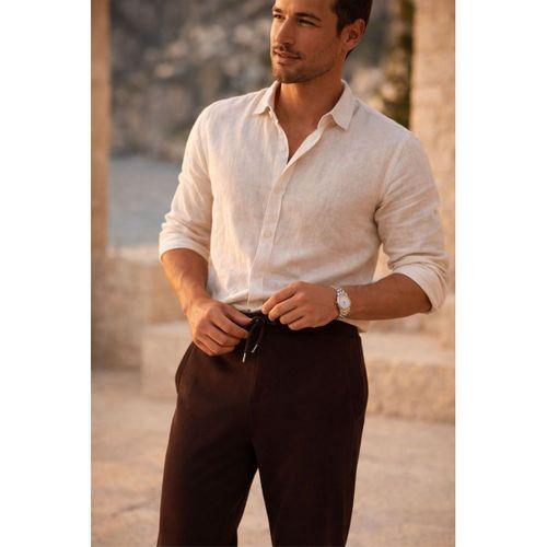 Herbert Nova Pike Kumaş Regular Fit Jogger Erkek Pantolon- Kahve