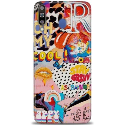 Samsung Galaxy M30 Kılıf HD Baskılı Kılıf - Oh My Cool + Tam Ekran Koruyucu
