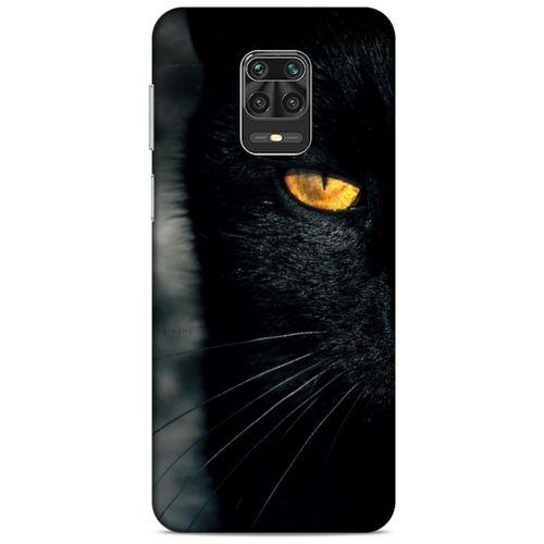 Lopard Xiaomi Redmi Note 9S Uyumlu Kılıf Kediler (42) Rugged Armor Kılıf Siyah Kedi