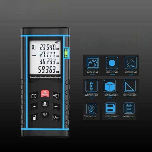 Profesyonel 40 Metre Dijital Lazer Metre Ölçer Lcd Ekran, Su Terazili, Alan Hacim