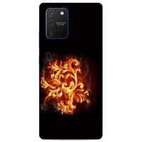 Lopard Samsung Galaxy S10 Lite Uyumlu Kılıf FireX (26) Tpu Silikon Kılıf Ateş Wallpaper