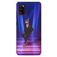 Samsung Galaxy A41 Kılıf FunnyMaX (44) Tough Armor Kılıf Fuşya Doberman