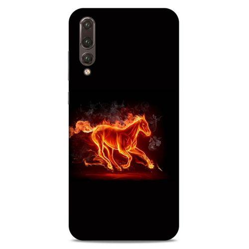 Lopard Huawei P20 Pro Uyumlu Kılıf FireX (28) Arka Kapak Ateşli At