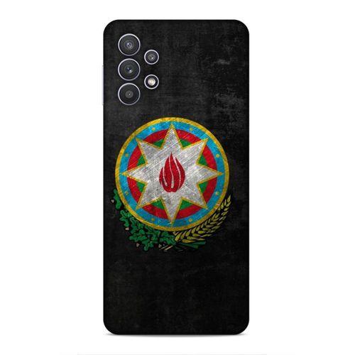 Samsung Galaxy A32 Uyumlu Kılıf Azarbaijan (39) Liquid Crystal Kılıf Amblem