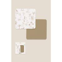 Bistyle 2li Müslin Battaniye Hello Zoo Kutulu 70142 75x75cm Beyaz