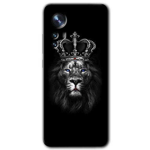 Xiaomi Mi 12 Kılıf HD Desen Baskılı Arka Kapak - King Lion