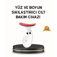 Boyun ve Gıdı Toparlayıcı EMS Cilt Sıkılaştırıcı 7000 Titreşim Isı Terapisi