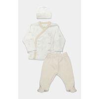 Bistyle Bistyle 3lü Zıbın Takım My Favorite Zoo 13133 Ekru