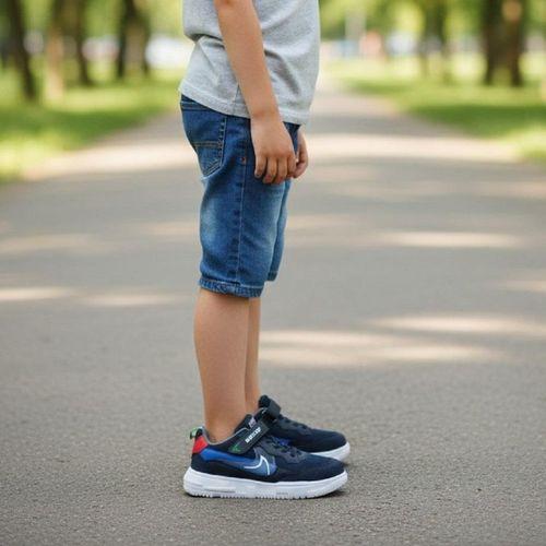 Bestof 366 Lacivert Fileli Fuspetli Erkek Çocuk Spor Ayakkabı