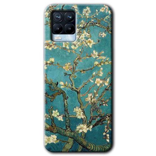 Realme 8 Pro Kılıf Baskılı Arka Kapak - Almond Blossom +Tam Ekran Koruyucu