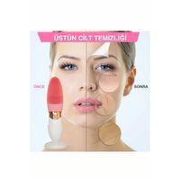 Derin Gözenek Temizliği İçin İnce Kaba Silikon Uçlu Elektrikli Yüz Temizleme Fırçası