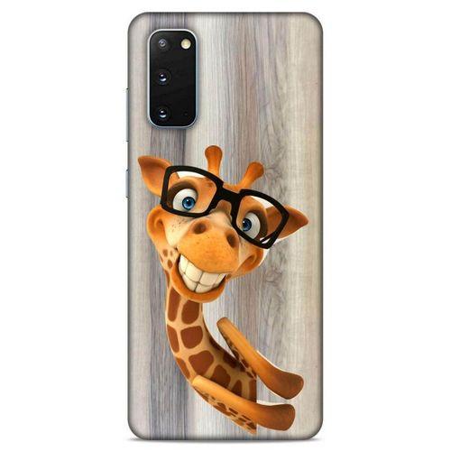 Lopard Samsung Galaxy S20 Uyumlu Kılıf GameX (43) Thin Fit Kılıf Gözlüklü Zürafa
