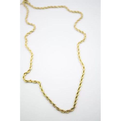 Burgu Zincir Kolye 60cm-4mm - Altın