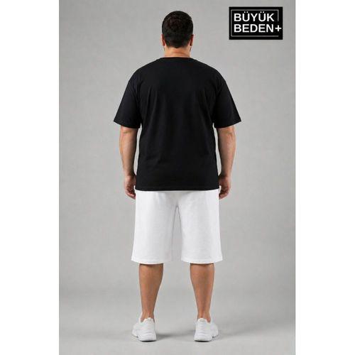 Erkek Büyük Beden Şort 3XL-6XL  Rahat Kesim Diz Altı Günlük Şort-SPR26BSR591