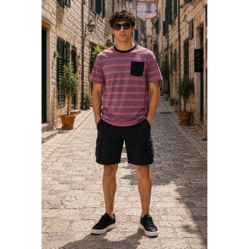 ALEXANDERGARDI Cep Detaylı Çizgili T-shirt