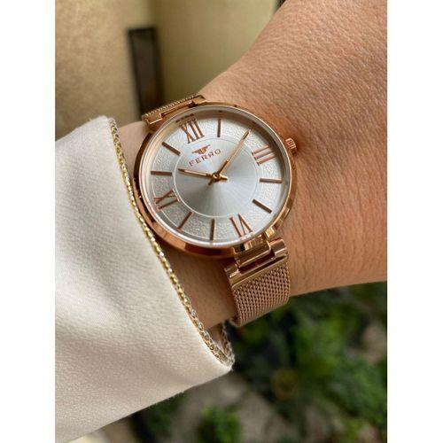 Ferro Rose Hasır Kordon Kadın Kol Saati F21155C-C F21155C-C