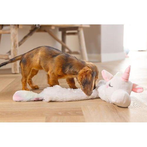 Beeztees Yavru Köpek Oyuncağı, Unicorn, Peluş, Beyaz, 74x14x15cm