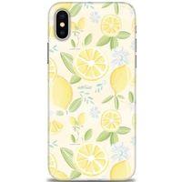 iPhone XS Kılıf HD Baskılı Kılıf - Limon + Tam Ekran Koruyucu
