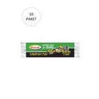 J-500 Jumbo Boy Çöp Torbası 80 x 110 cm 10 Lu Rulo x 10 Paket = 100 Adet (Siyah)