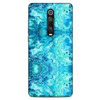 Mermer Desenli (36) Tema Glitter Kılıf Deniz Mavisi Xiaomi Redmi K20 Pro Kılıf