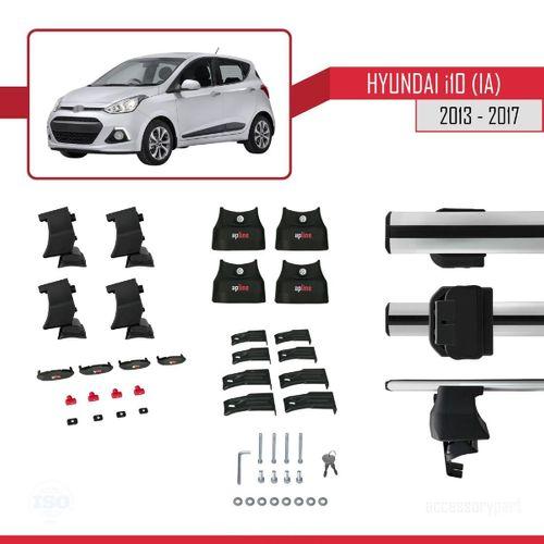 Hyundai i10 (IA) 2013-2017 Arası ile uyumlu ACE-4 Ara Atkı Tavan Barı GRİ