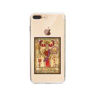 iPhone 8 Plus The Empress Desenli Premium Şeffaf Silikon Kılıf