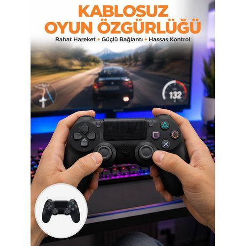 Ps4 Uyumlu Kablosuz Oyun Kolu – Gerçekçi Titreşimli Geri Bildirim Yeni Nesil
