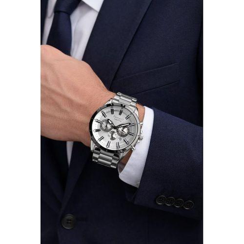 Ferrucci İç Fonksiyonları Aktif 30mt Suya Dayanıklı Çelik Kordon + Bileklik Hediyeli Erkek Kol Saati VS.BLKT.0961