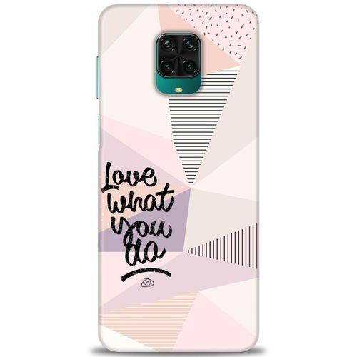 Xiaomi Redmi Note 9S Kılıf HD Baskılı Kılıf - What You Do + Tam Ekran Koruyucu
