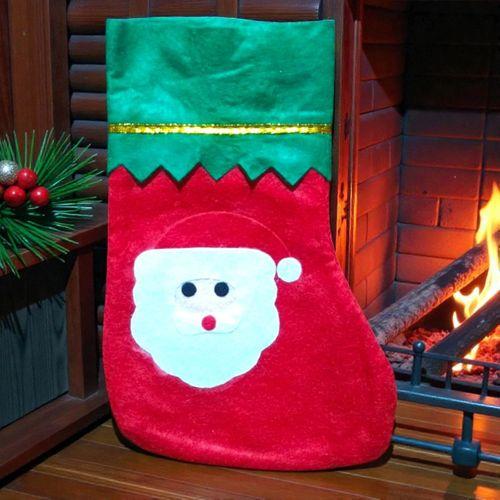 KÜÇÜK BOY 23 CM NOEL BABA ÇORABI NOEL BABA FİGÜRLÜ ÇORAP DEKOR YILBAŞI SÜSLERİ NOEL BABALI ÇORAP