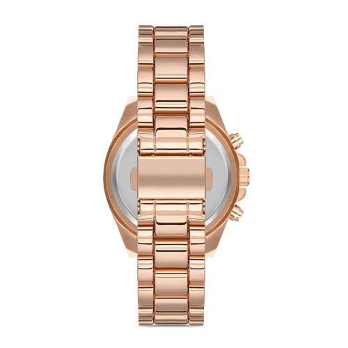 Zarif Ve Şık Özel Tasarım Roma Rakam Detaylı  Metal Bayan Kol Saati  rose