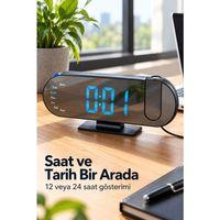 Projeksiyonlu Dijital Saat Ayarlanabilir Yansıtma Parlaklığı İle