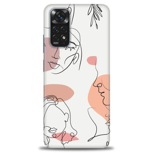 Xiaomi Redmi Note 11S Kılıf HD Baskılı Kılıf - Silüetler + Tam Ekran Koruyucu