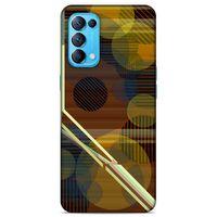 Lopard Oppo Reno 5 5G Uyumlu Kılıf Soyut Sanat (45) Baskılı Liquid Air Kılıf