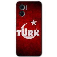 Xiaomi Redmi Note 11E HD Baskılı Kılıf + 9D Tam Ekran Koruyucu - Ayyıldız Türk