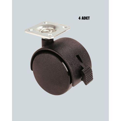 Kilitli Mini Tekerlek Ayak 4 Cm 4’lü Set