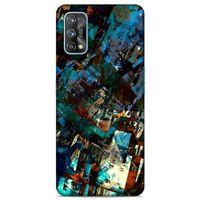 Lopard Oppo Realme 7 Pro Uyumlu Kılıf Soyut Sanat (36) Desenli Glitter Kılıf