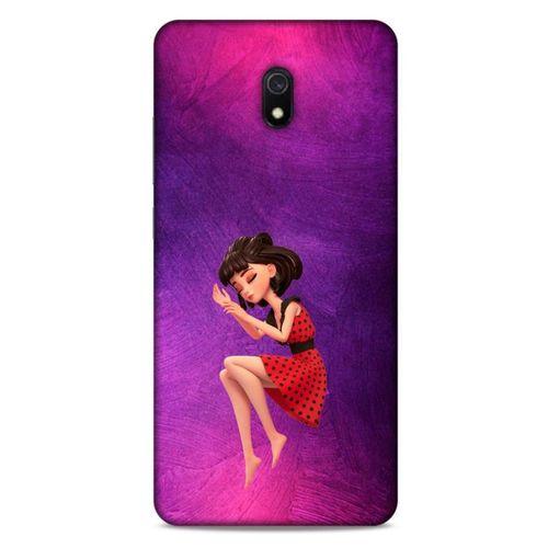 Xiaomi Redmi 8A Kılıf Depresyon (40) Fit Silikon Kılıf Kahverengi Beyaz