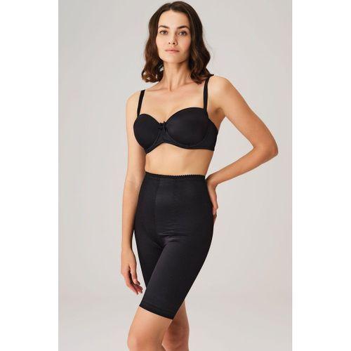 Toparlayıcı Bel Ve Bacak İnceltici Dikişli Uzun Paçalı Orta Bel Sıkı Şort Korse