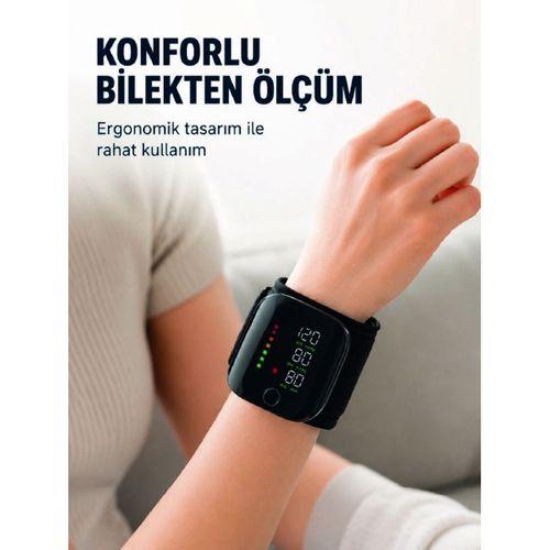 Şarj Edilebilir Bilekten Tansiyon Aleti Tek Tuşla Ölçüm