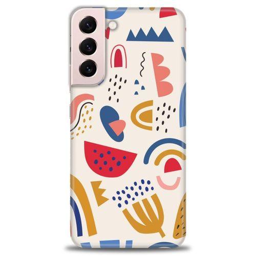 Samsung Galaxy S22 Plus Kılıf HD Baskılı Kılıf - Çizim + Tam Ekran Koruyucu