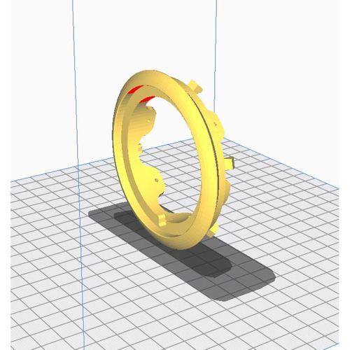Renault Kangoo Sis Lambası Braketi ABS Baskı 01255