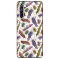 Oppo Reno 3 Pro 5g Kılıf Desenli Özel Seri Tüyler (33) Hybrid Kılıf