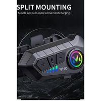 Y10 Kask Kulaklık Bluetooth Motosiklet Kulaklık 5,3 Bluetooth Intercom Motorsiklet Kulaklık