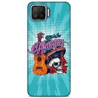 Lopard Oppo A73 Uyumlu Kılıf Tattoo's (34) Slim Armor Kılıf İskelet & Gitar