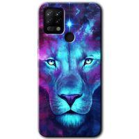 Tecno Pova HD Baskılı Kılıf + 9D Tam Ekran Koruyucu - Neon Lion